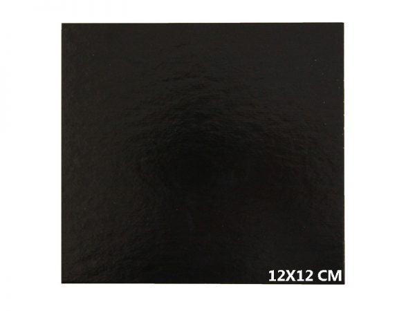 100 PCS SQUARE BLACK CARD BOARD 12X12 CM