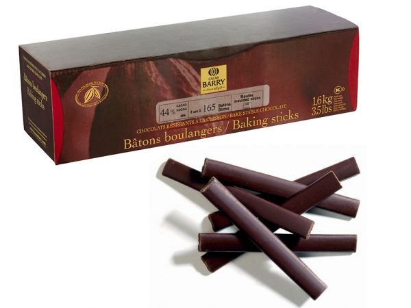 15X300PS CHOC STICKS CALLEBAUT 8CM15X1.6 KG*CHD-BB-308BY-357