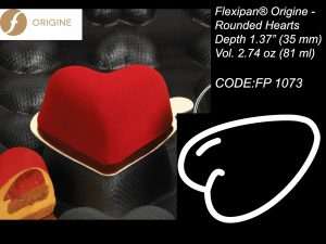 FLEXIPAN® ORIGINE – 20 ROUNDED HEARTS (65x75MM) FP 1073