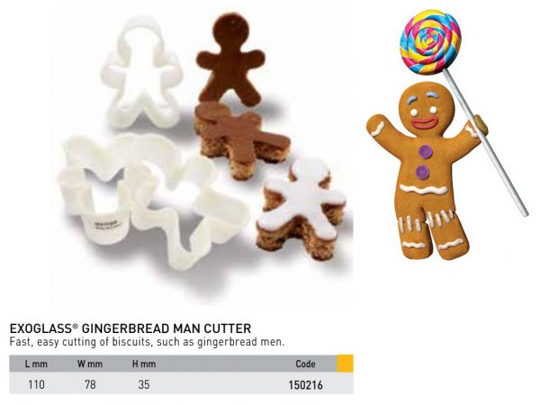 EXOGLASS CUTTER GINGERBREADMAN 110 MM