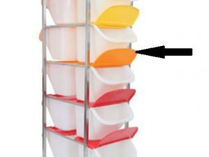 ORANGE PLASTIC LID FOR CONTAINER 15L