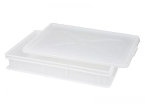 SOLID STACKABLE WHITE CONTAINER 60X40X12 CM