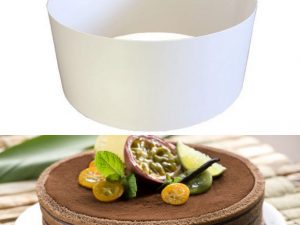 500 PCS 35X800MM WHITE OVENABLE CAKE COLLAR  SLRSA54