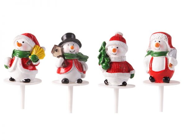 Snowmen 3,5 cm 3D plastic