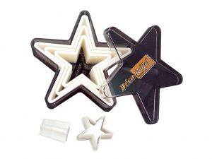 PASTRY CUTTERS 5 SMOOTH STARS