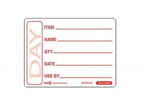 Removable Item/Date/Use By Day Labels 2" / 5cm 23R