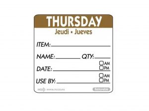 Thursday Trilingual Day Of The Week 2204R