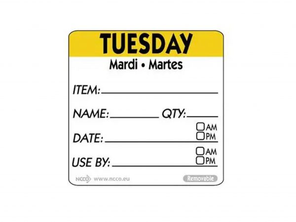 Tuesday Trilingual Day Of The Week 2202R
