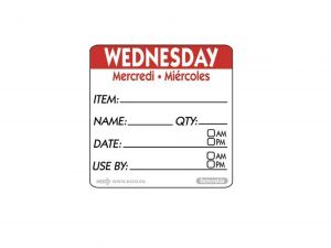 Wednesday Trilingual Day Of The Week 2203R