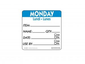 Monday Trilingual Day Of The Week 2201R