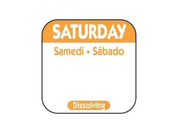 SATURDAY TRILINGUAL DISOLVING FOOD ROTATION 25MM D106