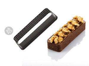 SILIKOMART BLACK TARTE RING RECTANGULAR 120X35MM  H20MM  52.276