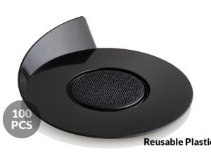 SILIKOMART SET 100 BLACK TRAYS ROUND 86 X 86 MM BLACK