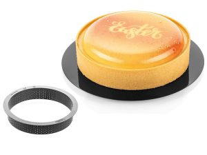 SILIKOMART BLACK MICRO PERFORATED TARTE RING ROUND Ø160 H35MM  52.368