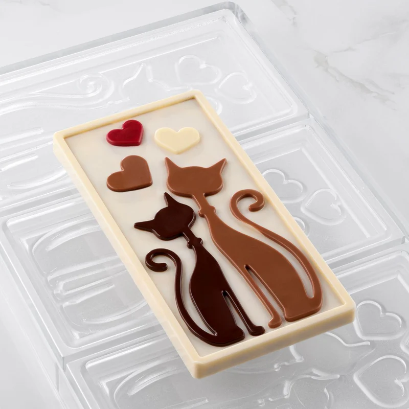 275X175 MINOU CHOCOLATE BAR MOULD PAVONI - Image 3