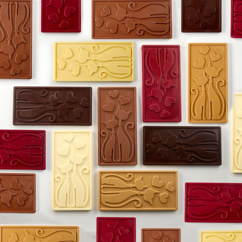 275X175 MINOU CHOCOLATE BAR MOULD PAVONI - Image 2