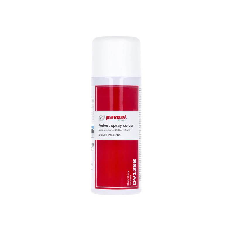 400 ML VELVET SPRAY COLOUR CHERRY RED PAVONI