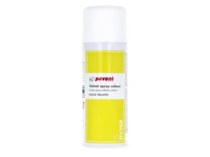 400 ML VELVET SPRAY COLOUR YELLOW PAVONI