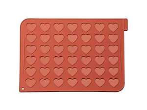 MAC03 HEART SILICON MAT N42 MACARON 38X35 MM TERRACOTTA SILIKOMART