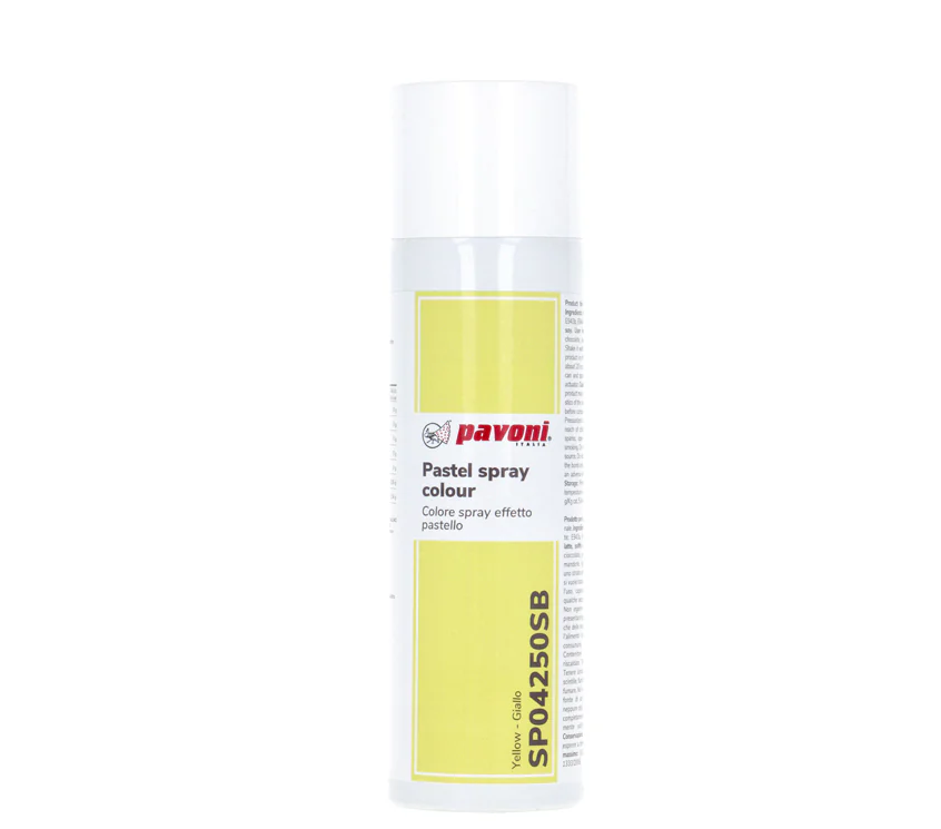 250 ML PASTEL SPRAY COLOUR YELLOW PAVONI