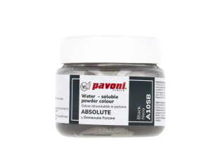 50 GR WATER SOLUBLE POWDER ABSOLUTE BLACK PAVONI