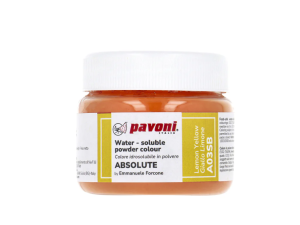 50 GR WATER SOLUBLE POWDER ABSOLUTE LEMON YELLOW PAVONI
