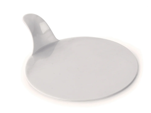 250 PCS SINGLE-SERVING TRAYS - ROUND - WHITE- Ø 8 CM  PAVONI
