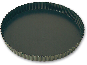 EXOPAN ROUND FLUTED QUICHE PAN 260 MM  MATFER