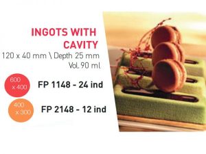 Flexipan® Origine – Bars with a Cavity 1.56” x 4.75” 24 indents  1148