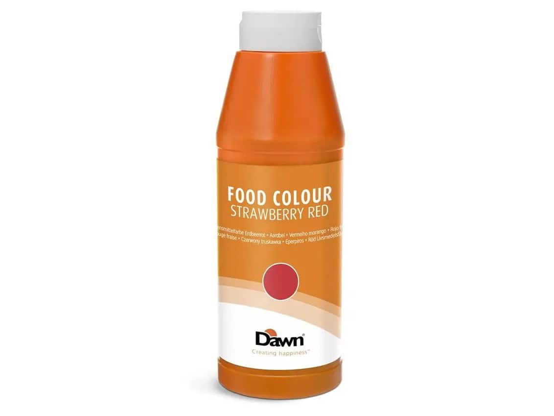 1L STRAWBERRY RED COLOURING LIQUID DAWN