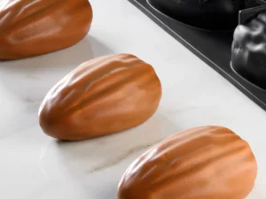 SINGLE SERVING PORTION  ALMOND-SHAPED SILICONE MOULD  "ALMOND"   PAVONI