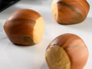 SINGLE SERVING PORTION ALMOND-SHAPED SILICONE MOULD “HAZELNUT” PAVONI