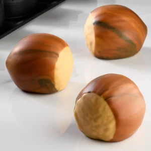 SINGLE SERVING PORTION ALMOND-SHAPED SILICONE MOULD “HAZELNUT” PAVONI