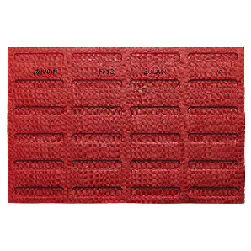 ECLAIR MICRO PERFORATED SILICON MOULD 60X40 24 INDENTS PAVONI - Image 4