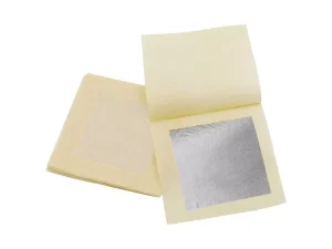 EDIBLE SILVER SHEETS 80X80 MM  5 SHEETS   SILIKOMART