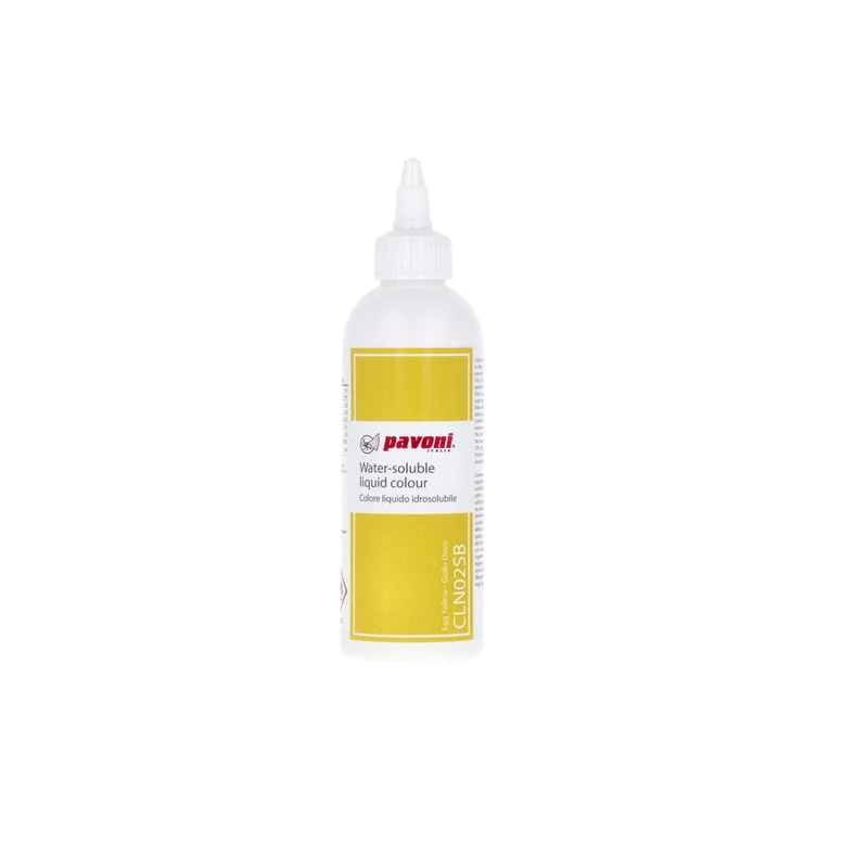 190 ML WATER-SOLUBLE COLOUR EGG YELLOW PAVONI